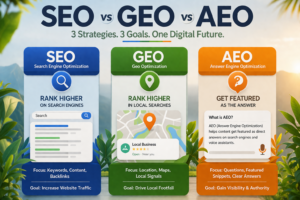 SEO vs GEO vs AEO
