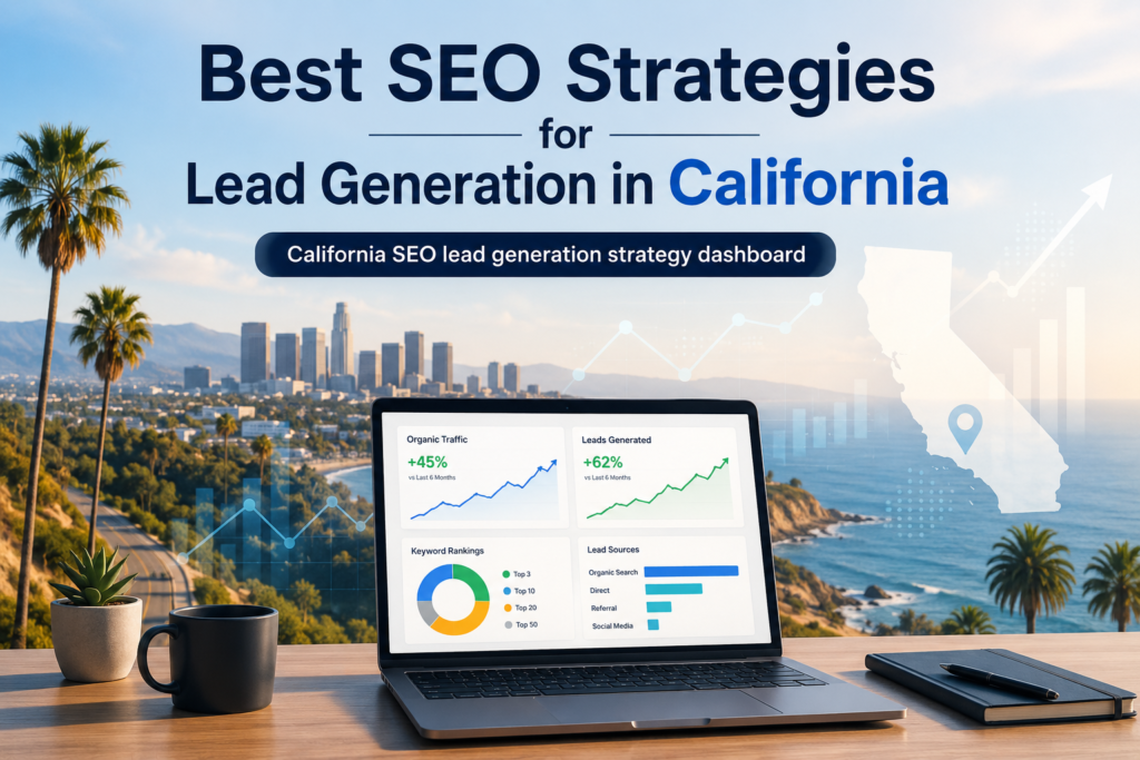 California SEO lead generation dashboard