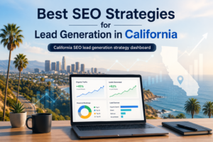 California SEO lead generation dashboard
