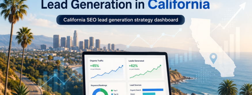 California SEO lead generation dashboard