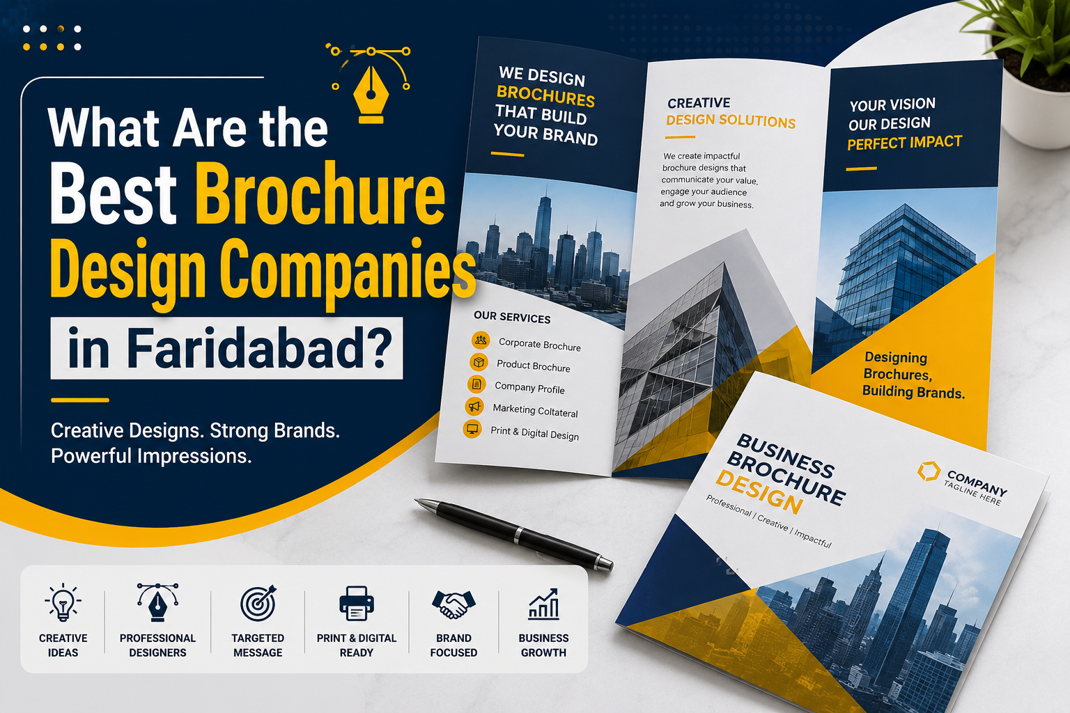 What Are the Best Brochure Design Companies in Faridabad?