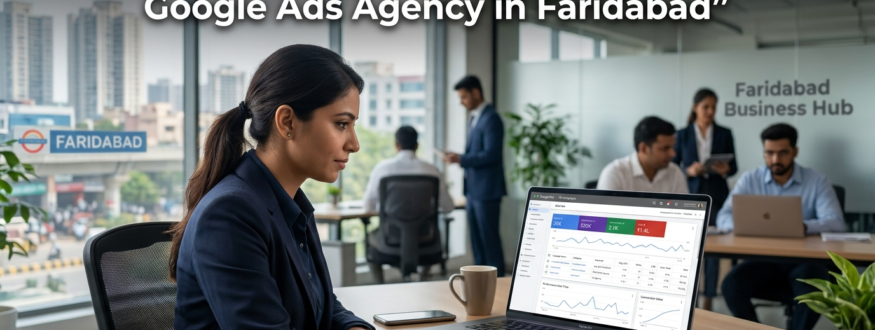 Google Ads agency campaign dashboard in Faridabad