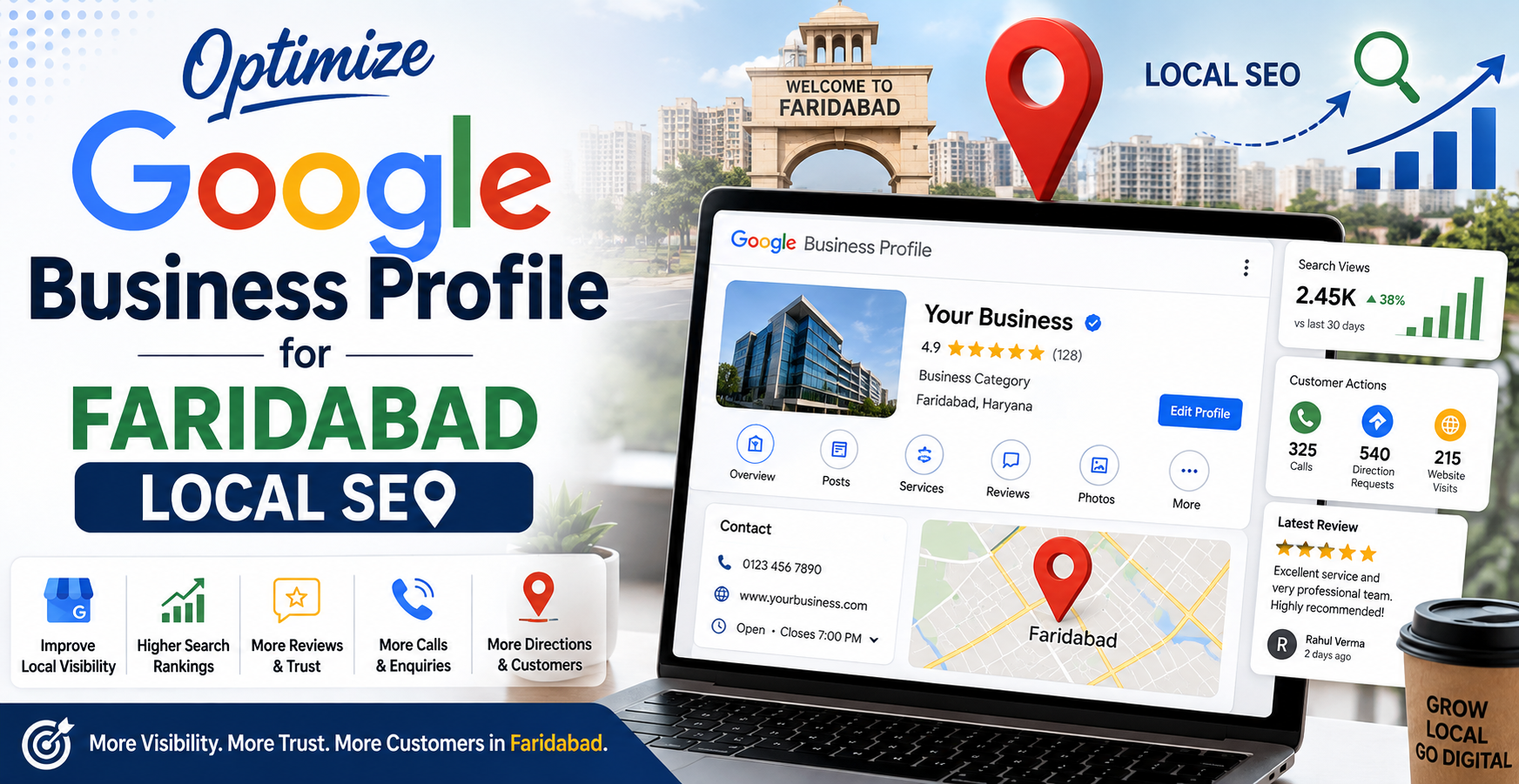 Optimize Google Business Profile for Faridabad Local SEO