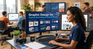 Graphic design for digital marketing and social media