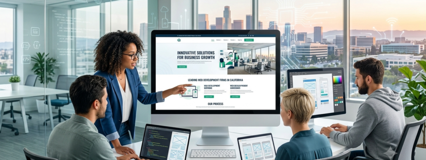 Leading web development firms in California