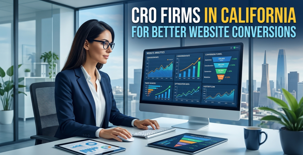 CRO experts analysing website conversion performance