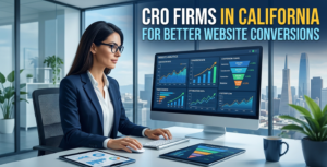 CRO experts analysing website conversion performance