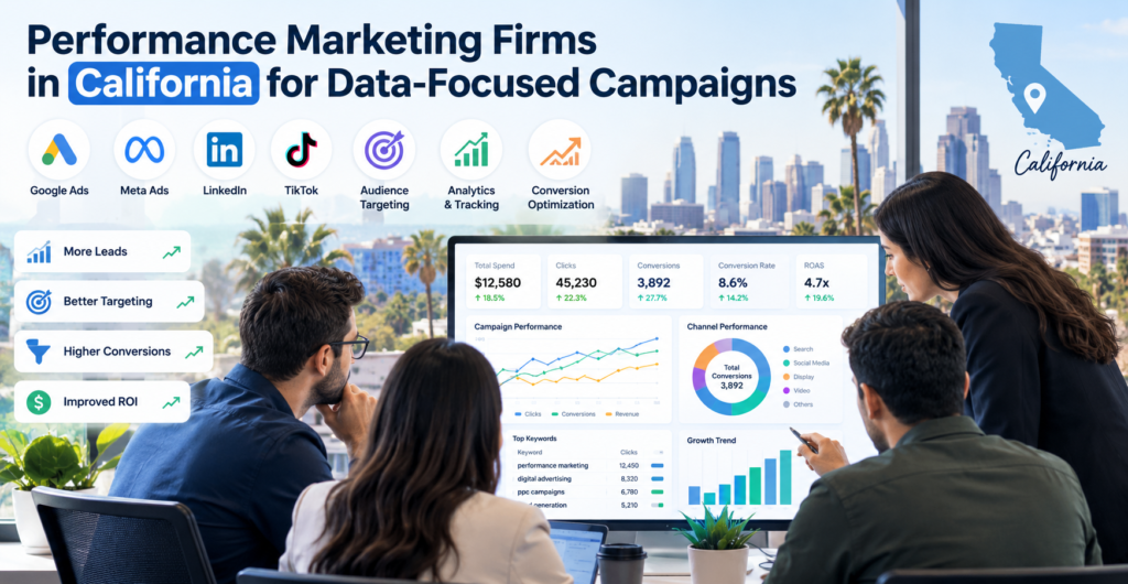 Data-focused performance marketing dashboard
