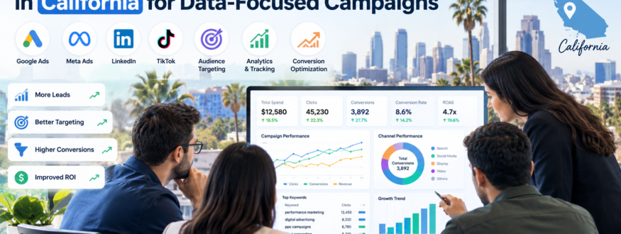 Data-focused performance marketing dashboard