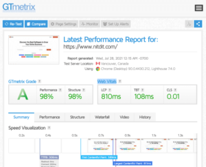 GTmetrix is not exactly an SEO audit tool, but a speed testing tool. We all know that the loading speed of a site is a very important aspect when it comes to SEO.