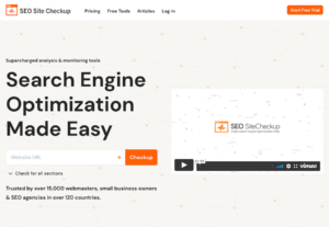 SEOSiteCheckup is an All-in-one platform for accessing overloaded analysis and monitoring tools that facilitates search engine optimization. It is a top trusted SEO monitoring tool for over 15,000 webmasters, small business owners and SEO agencies in over 120 countries